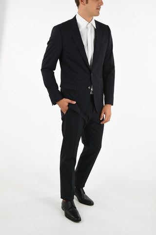 Virgin-wool MARTINI Single-breasted Suit with Peak Lapel