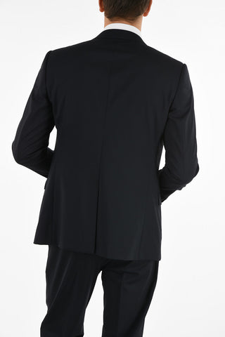 Virgin-wool MARTINI Single-breasted Suit with Peak Lapel