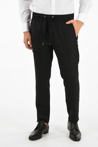 all over logo drawstring pants