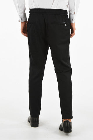 all over logo drawstring pants
