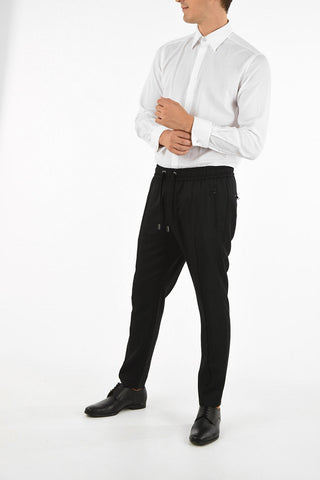 all over logo drawstring pants