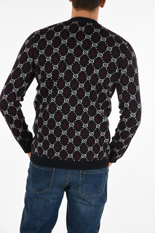 cardigan scollo a v con logo