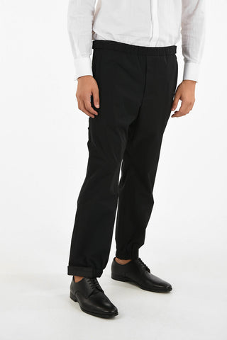 Tech Textile Joggers with Ankle Touch Strap