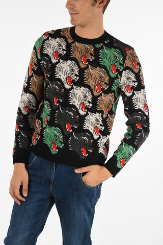 Tiger embroidered sweater