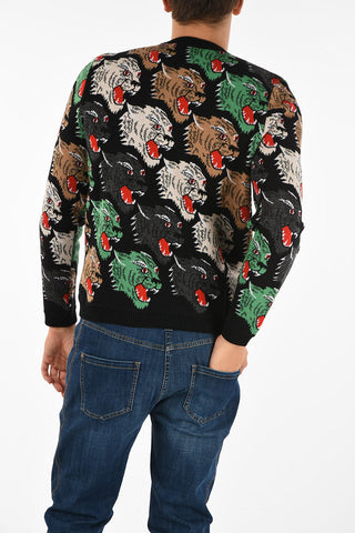 Tiger embroidered sweater
