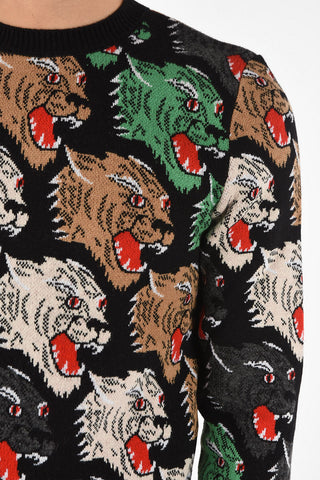 Tiger embroidered sweater