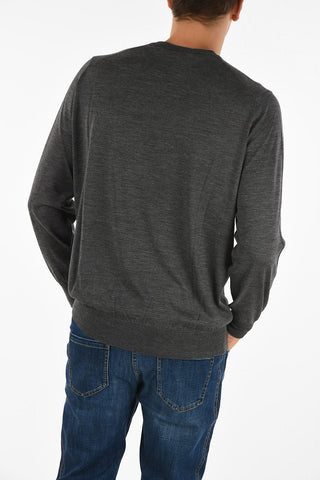 Wool and cashmere v-neck sweater