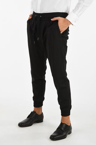 pantalone capri con elastico in vita