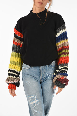 maglia girocollo in lana