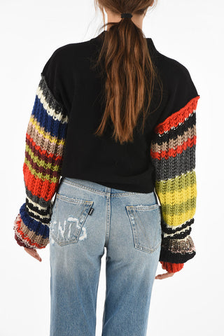 maglia girocollo in lana