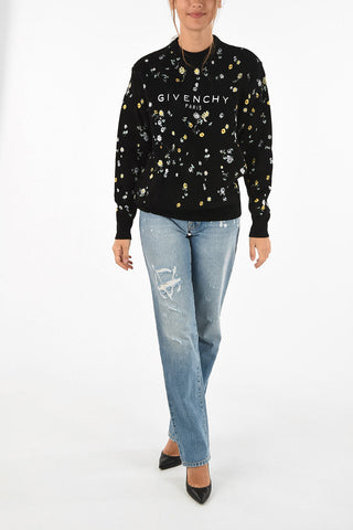 Crewneck Floral Sweater