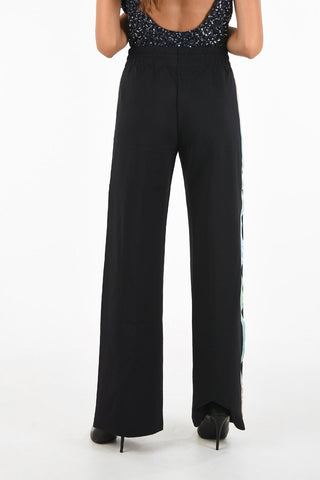 Wide Leg Piping Jogger