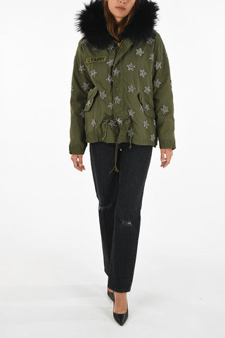 Crop Coat with Jewel Embroderies