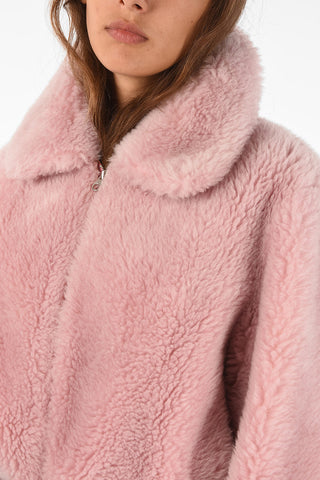 METEO wool zipped peacoat