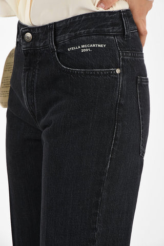 dark wash high-rise waist jeans