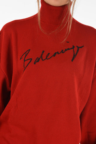 cashmere turtle-neck sweater