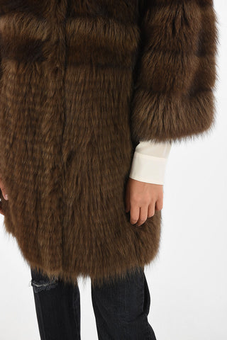 raccon fur chesterfield coat