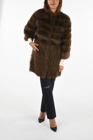 raccon fur chesterfield coat