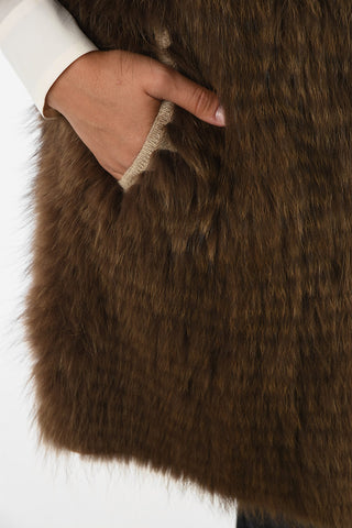 raccon fur chesterfield coat