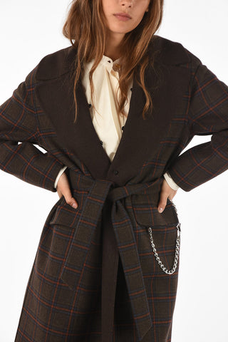 Glenurquhart single breasted trench with fur
