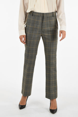 Single Pleat Plaid Pants