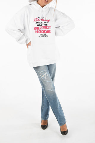 Felpa Con Cappuccio Stampata