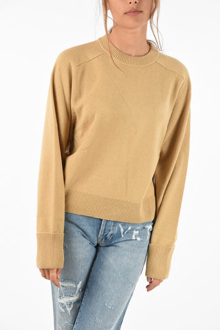 maglia girocollo in cashmere slim fit