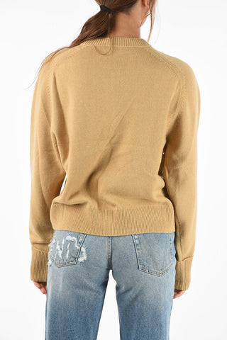 maglia girocollo in cashmere slim fit