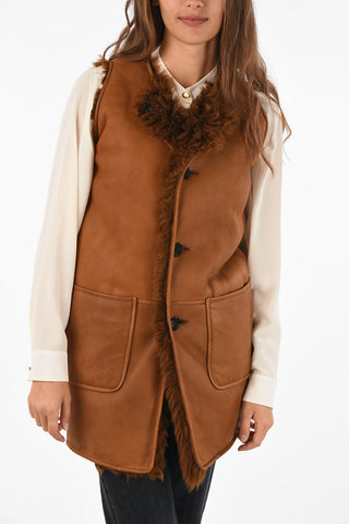giubbotto Shearling Reversibile senza manica
