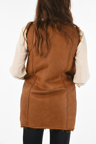 giubbotto Shearling Reversibile senza manica