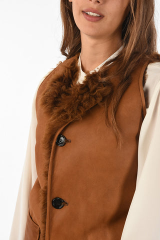 giubbotto Shearling Reversibile senza manica