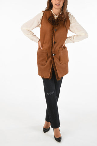 giubbotto Shearling Reversibile senza manica
