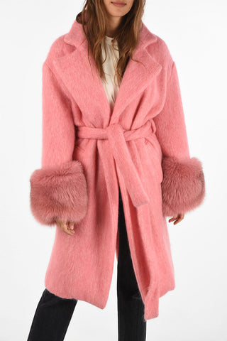 mohair and hand made single breasted trench