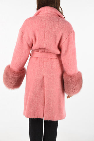 mohair and hand made single breasted trench