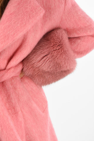 mohair and hand made single breasted trench