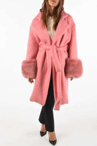 mohair and hand made single breasted trench