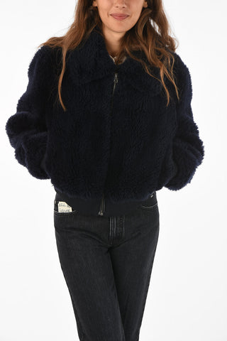 METEO peacoat con zip in Lana