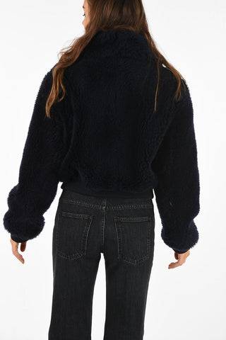 METEO peacoat con zip in Lana