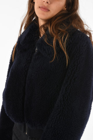 METEO peacoat con zip in Lana