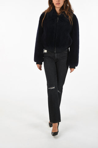 METEO peacoat con zip in Lana