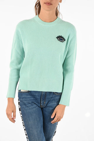 Cashmere Sweater with Jewel Detail