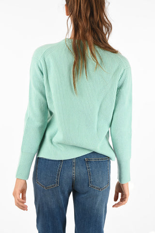 Maglia in Cashmere con Dettaglio Gioiello