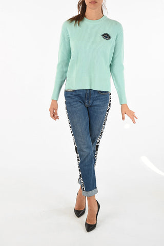 Cashmere Sweater with Jewel Detail