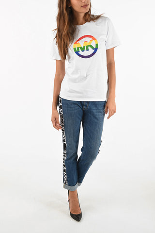 MICHAEL Printed RAINBOW Crewneck T-shirt