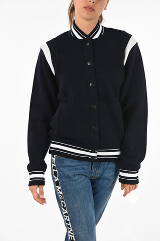 Bomber in Maglia in Lana