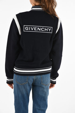 Bomber in Maglia in Lana