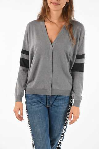 rhinestone embellished cashmere cardigan