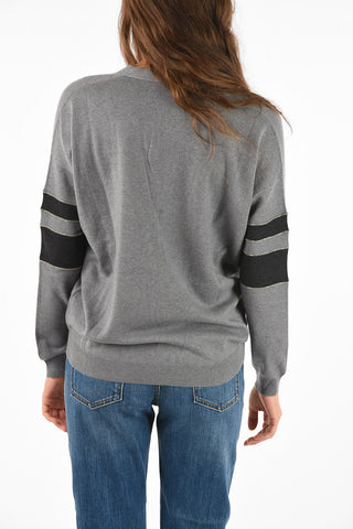 rhinestone embellished cashmere cardigan