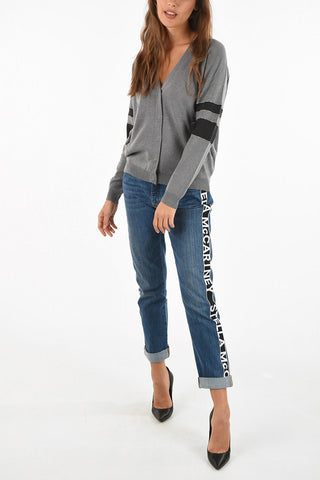 rhinestone embellished cashmere cardigan