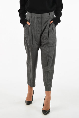 High-waist capri pants
